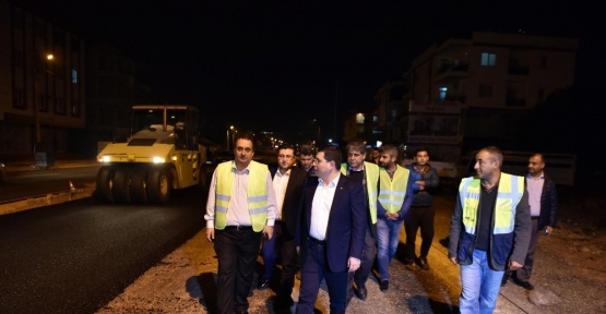 Başkan Tütüncü’den gece yarısı denetleme