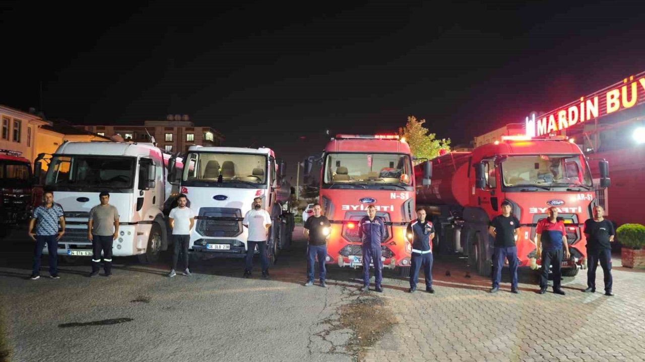Mardin Büyükşehir Belediyesi’nden Kahramanmaraş’taki Orman Yangınına Destek