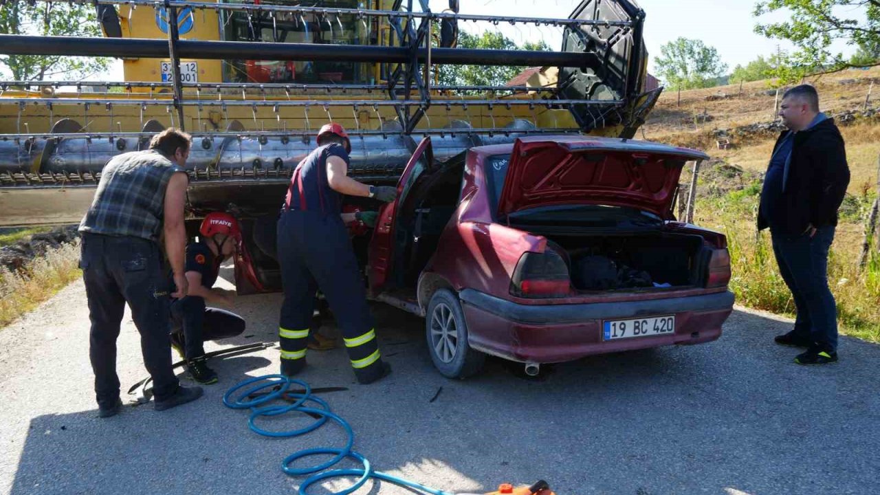 Kastamonu’da Otomobil Biçerdöverin Altında Kaldı: 1 Ölü