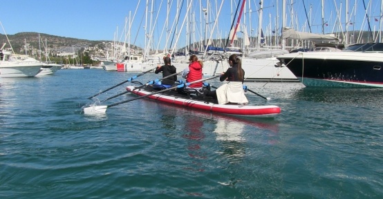 İstanbul’dan Bodrum’a kürek çekmek için geldiler