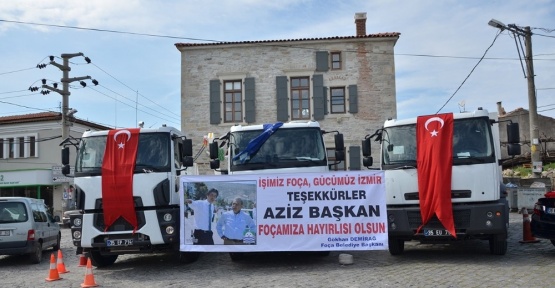 Foça Belediyesi araç filosunu genişletti