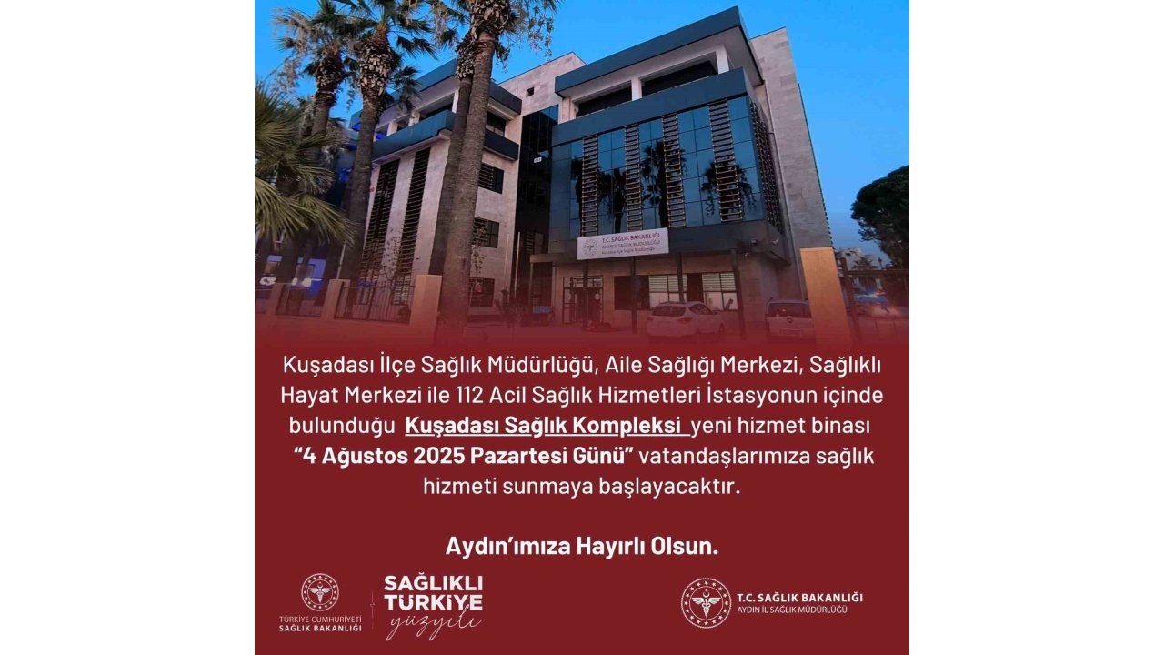 Kuşadası’nda Yeni Sağlık Kompleksi Hizmete Giriyor