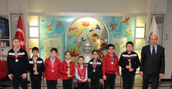 Özel Sanko okulları satranç turnuvasından 3 birincilik ile döndü