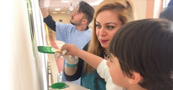 Harran Üniversitesi çocuk servisinde hastalar sanatla iyileştirilecek