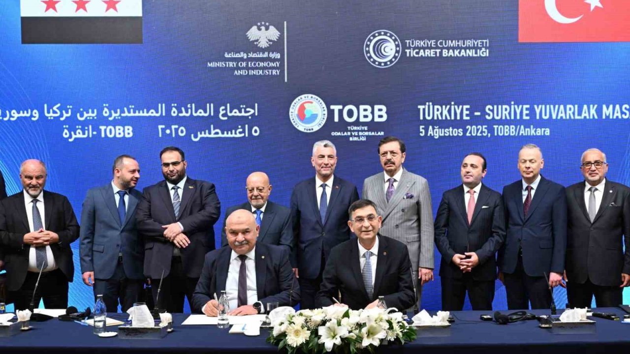 Gaziantep Sanayi Odası İle Halep Sanayi Odası Arasında İş Birliği Protokolü İmzalandı