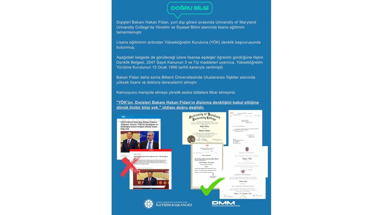 Dezenformasyonla Mücadele Merkezi: