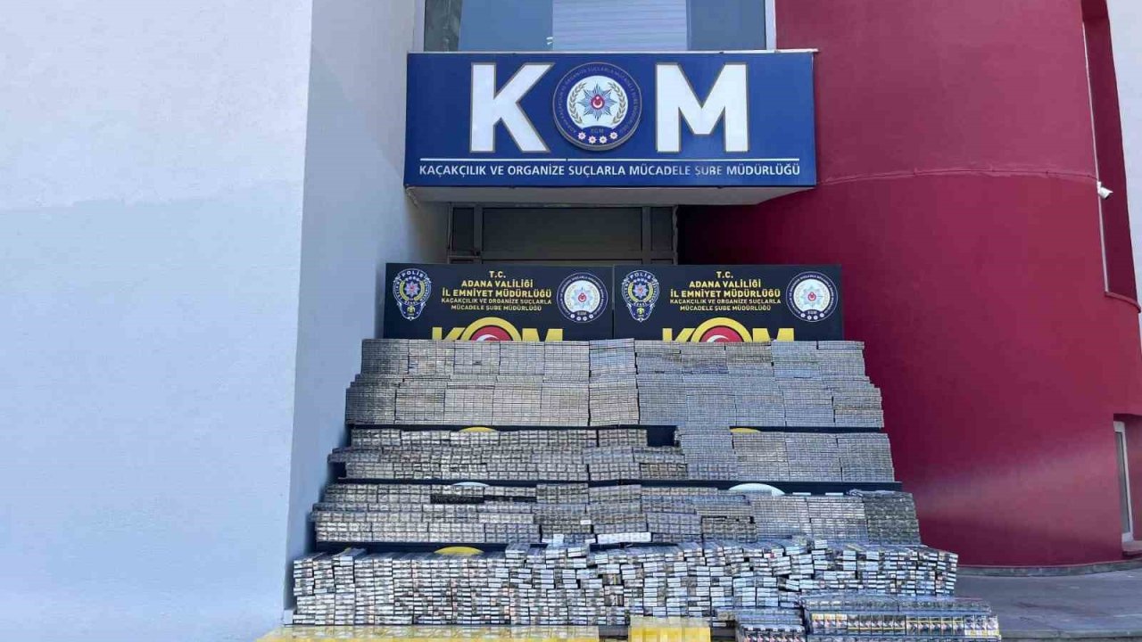 Adana’da 18 Bin 700 Paket Kaçak Sigara Ele Geçirildi