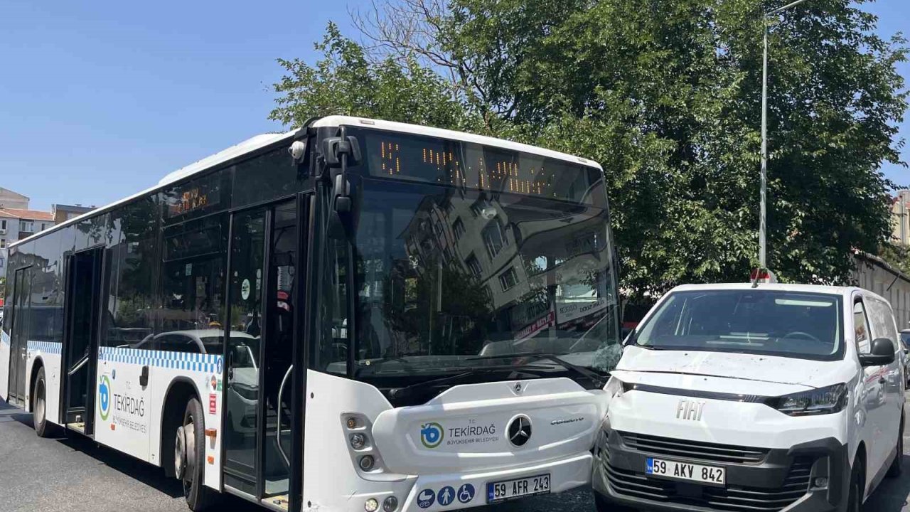 Çorlu’da Otobüs Kazası: 1 Yaralı