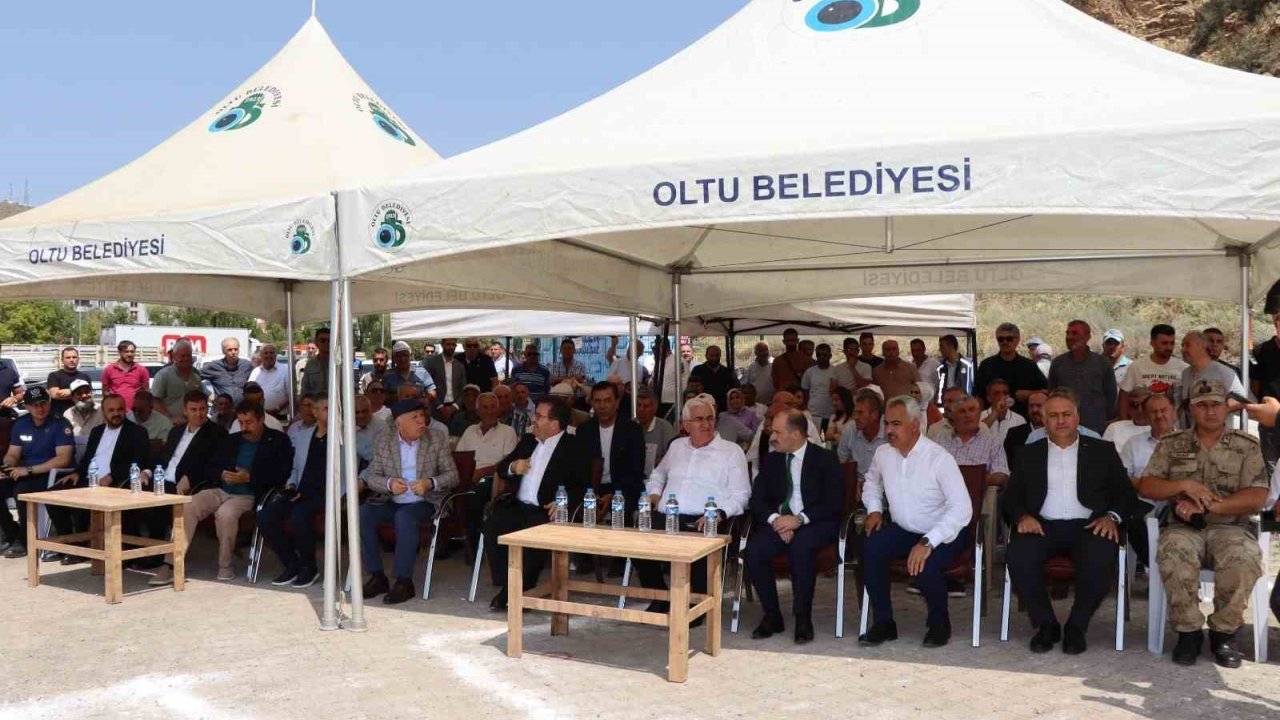 Oltu’da Kapalı Halk Pazarı’nın Temeli Atıldı