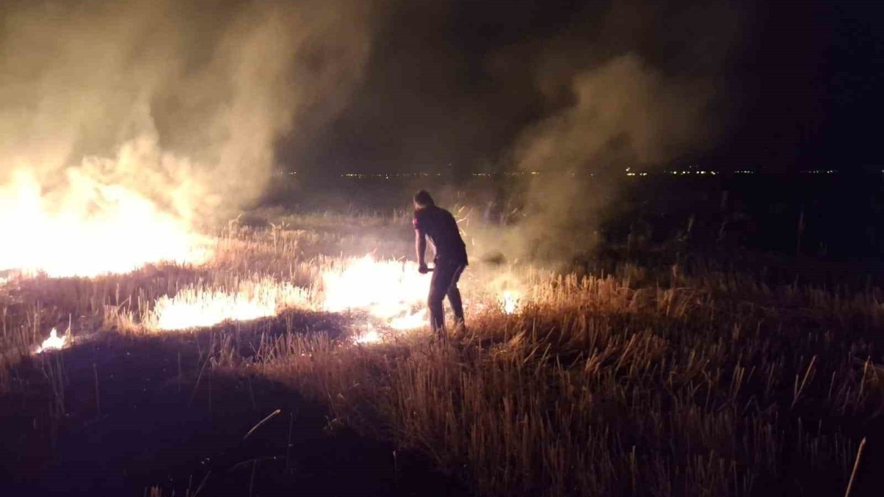 Muş’ta Anız Yangını Korkuttu