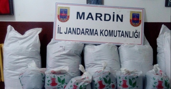 Mardin’de 280 kilogram kaçak çay ele geçirildi