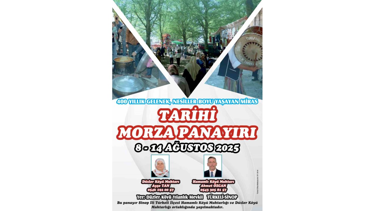 400 Yıllık Gelenek Yarın Başlıyor: Morza Panayırı’nda Geri Sayım Sona Erdi