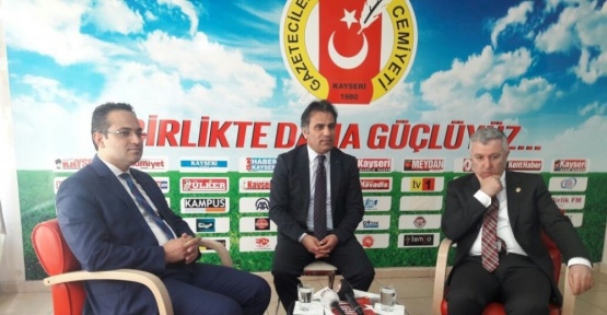 İzmir Bornova Belediye Başkanı Atilla’dan Kayseri Gazeteciler Cemiyeti’ne ziyaret