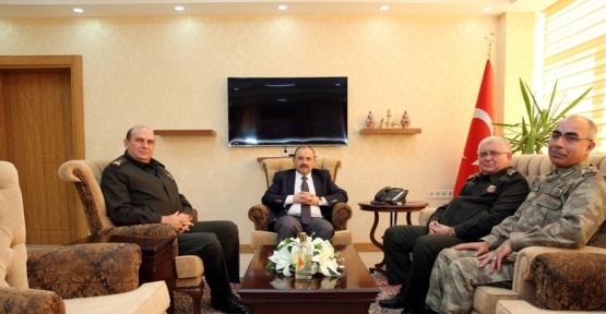 Korgeneral Ata Kalkan, Vali Ustaoğlu’nu ziyaret etti