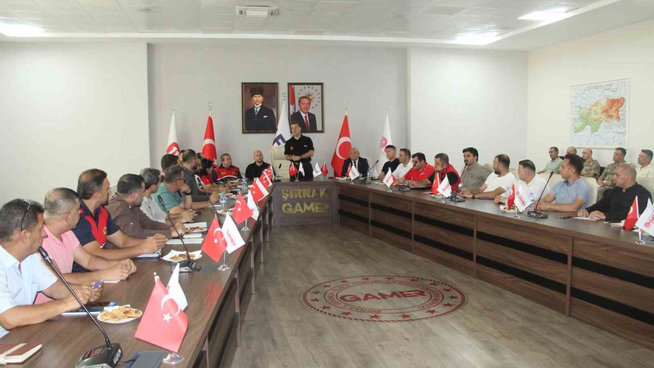 Şırnak’ta Deprem Tatbikatı Toplantısı