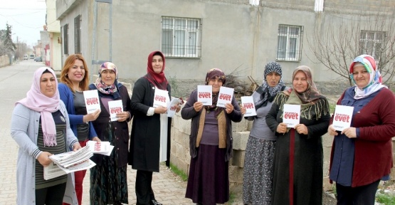Ak Partili kadınlar, referandum çalışmalarını sürdürüyor