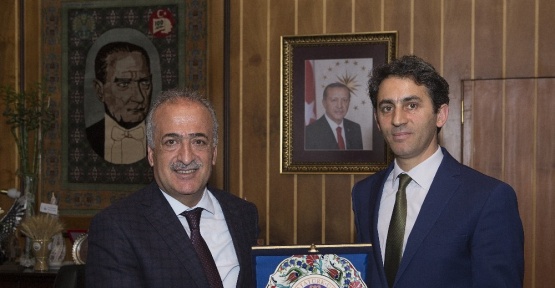 Başkan Saim Köroğlu’ndan Rektör Çomaklı’ya veda ziyareti