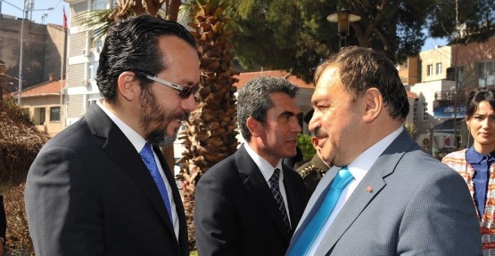 ADÜ Rektörü Bircan, Bakan Eroğlu ile görüştü