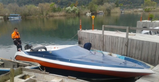 Dalyan’da sürat teknesi ile kaçmaya çalışan sığınmacılar yakalandı