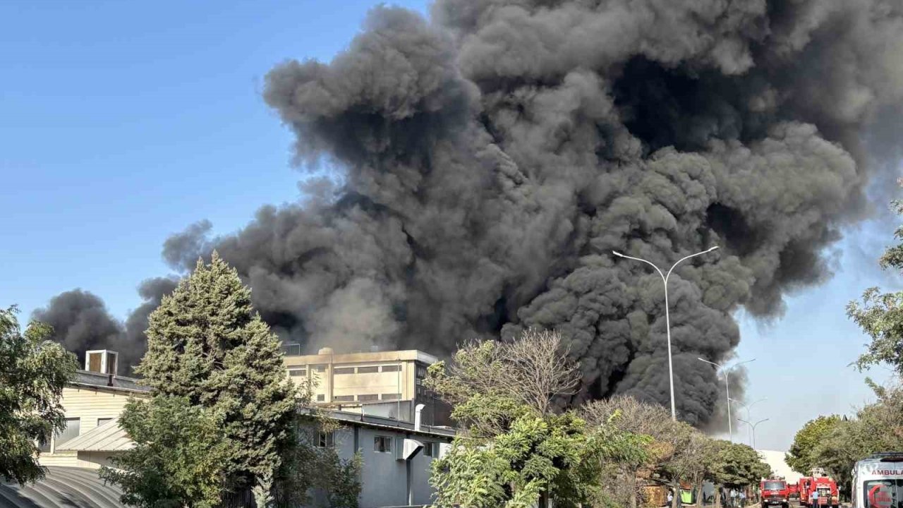 Gaziantep’te Geri Dönüşüm Tesisinde Büyük Yangın