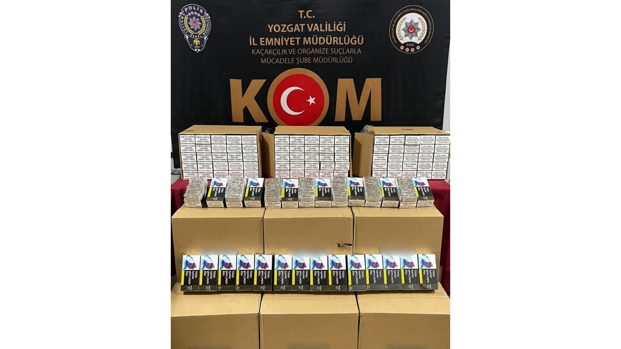 Yozgat’ta 202 Bin Kaçak Makaron Ele Geçirildi