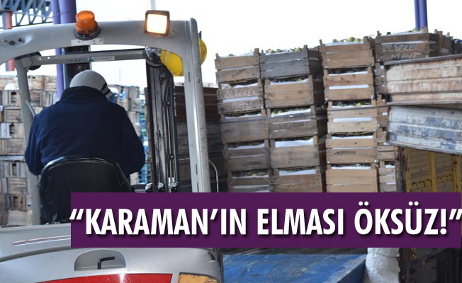 Karaman’da depoda elma kalmadı, fiyat tırmandı.