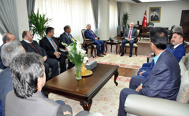 Muhtarlar Derneği Heyetinden Vali Meral’e Ziyaret