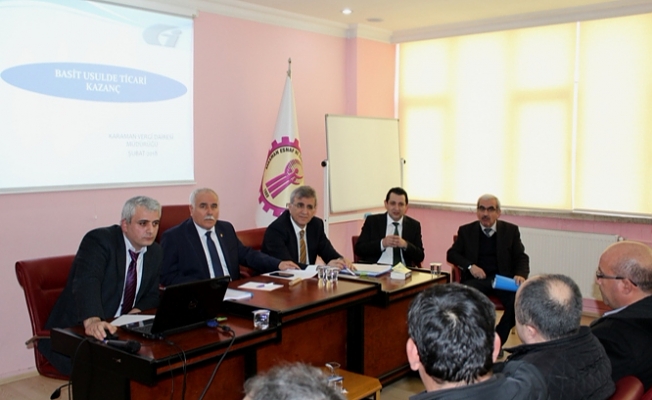 ESNAF ODALARI BİRLİĞİ PERSONELİNE BASİT USUL DEFTER BEYANI SEMİNERİ