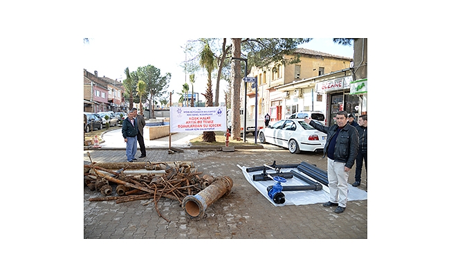 KÖŞK HALKINDAN ÖZLEM BAŞKANA TEŞEKKÜR PAS TUTMUŞ BORULAR SERGİLENDİ