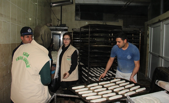 Zabıta pastane ve fırınları denetledi