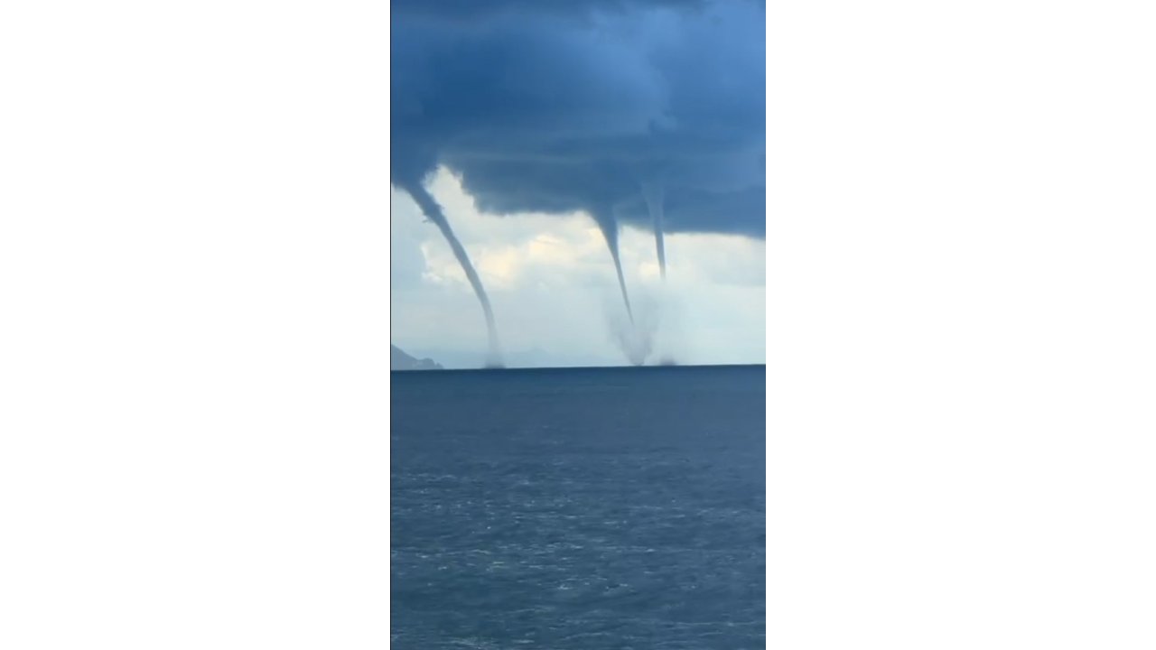 Giresun Açıklarında Hortum Paniği