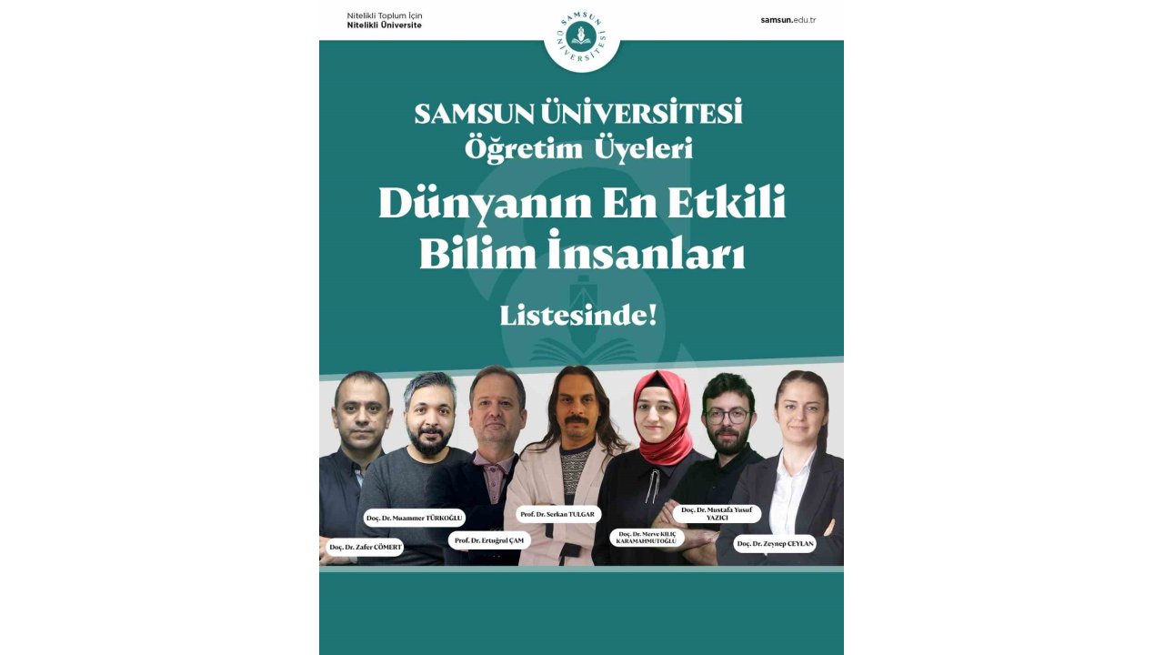 Samsun’dan 7 Akademisyen