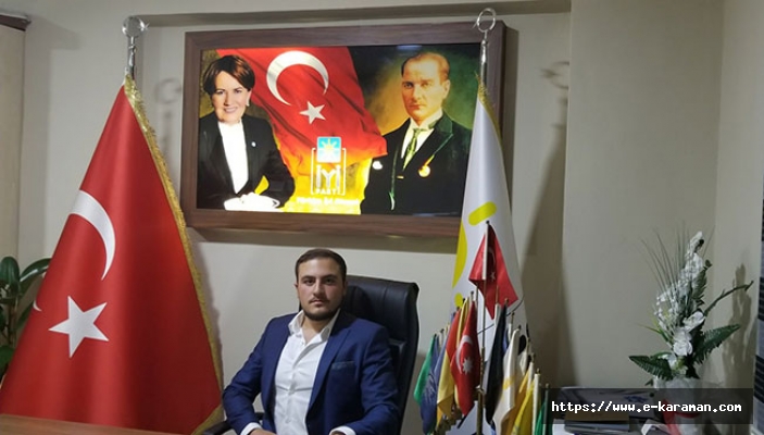 KARAMAN İYİ PARTİ GENÇLİK KOLLARI BAŞKANINDAN AÇIKLAMA