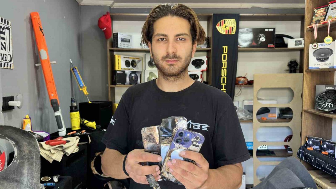 Binlerce Liralık Telefon Bir Anda Alev Aldı