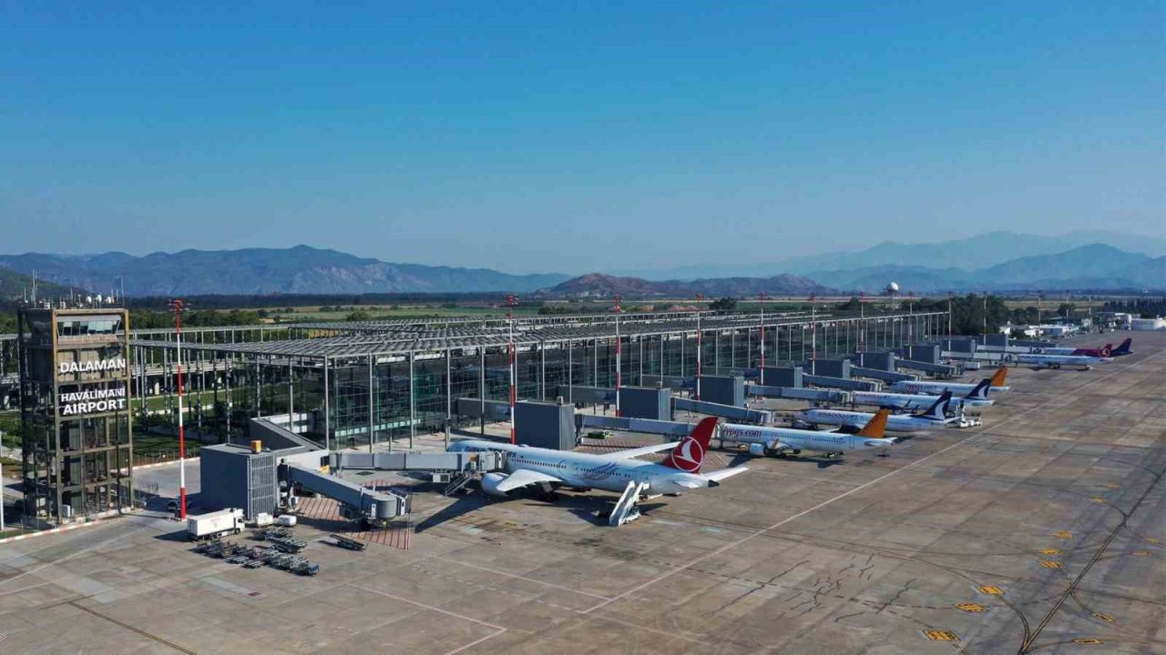 Dalaman Havalimanı Ağustos Ayında 1 Milyon Yolcu Sayısına Yaklaştı