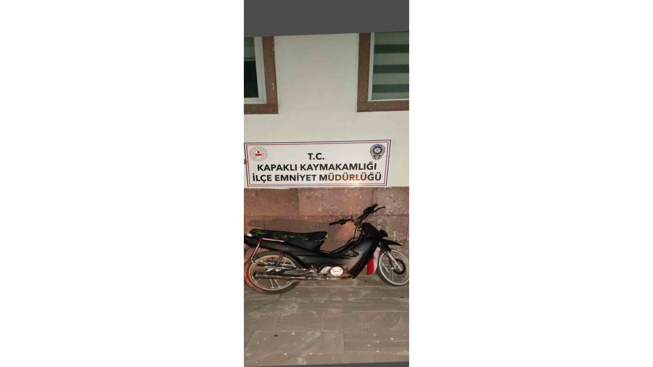 Çalınan Motosiklet Bulundu, Şüpheli Tutuklandı