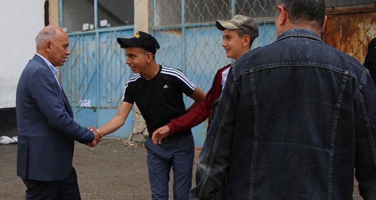 BAŞKAN ÇALIŞKAN ABBAS MAHALLESİ’NDE İNCELEMELRDE BULUNDU