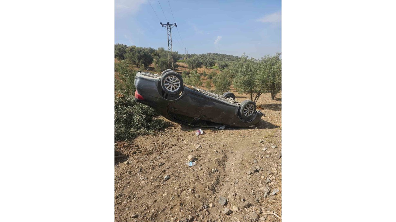 Hatay’da Zeytin Bahçesine Uçan Otomobildeki 3 Kişi Yaralandı