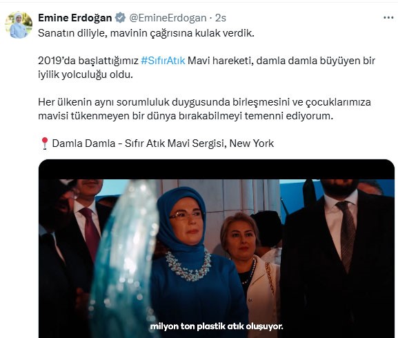 Emine Erdoğan’dan New York’taki