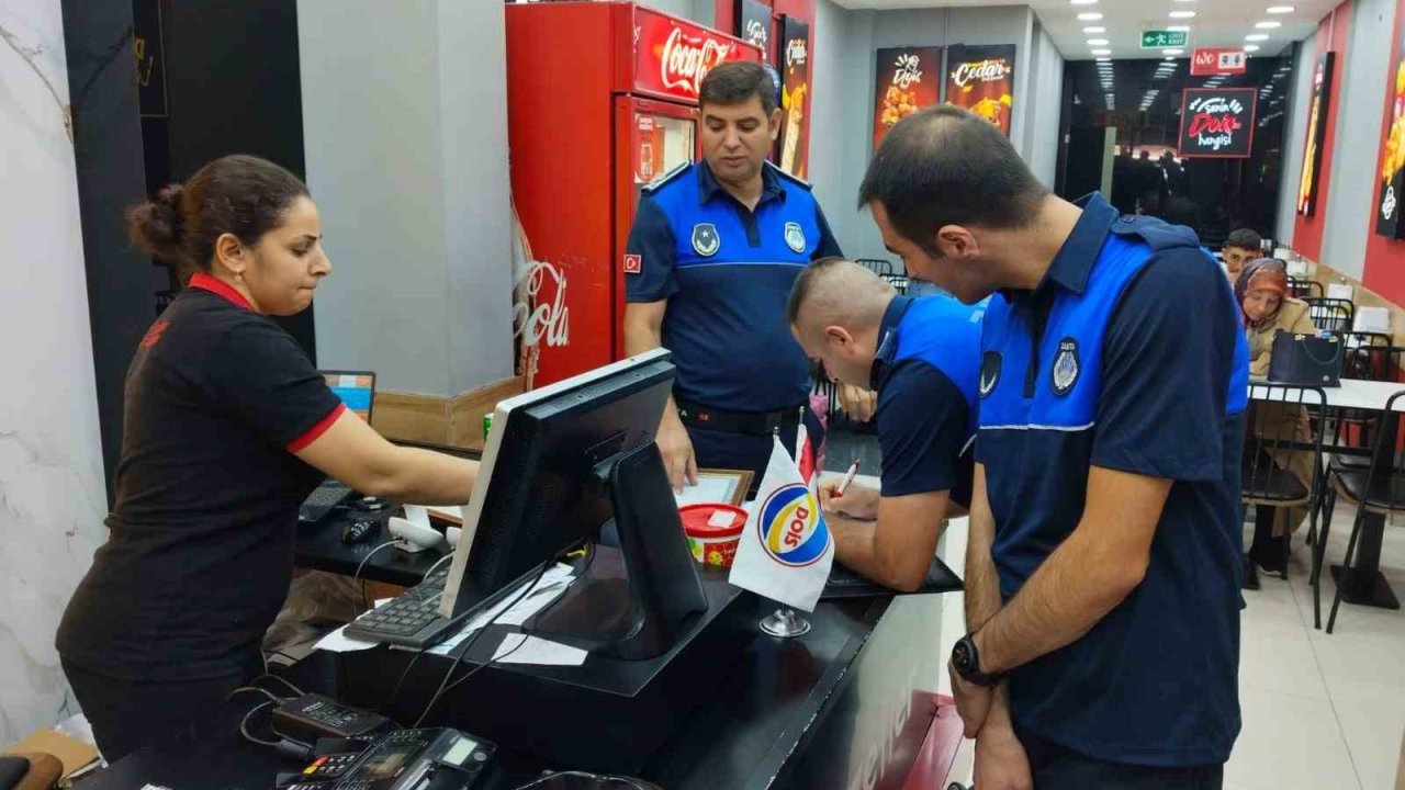 Zabıta Ekiplerinden Lokanta, Kafe Ve Fast Food İşletmelerine Denetim