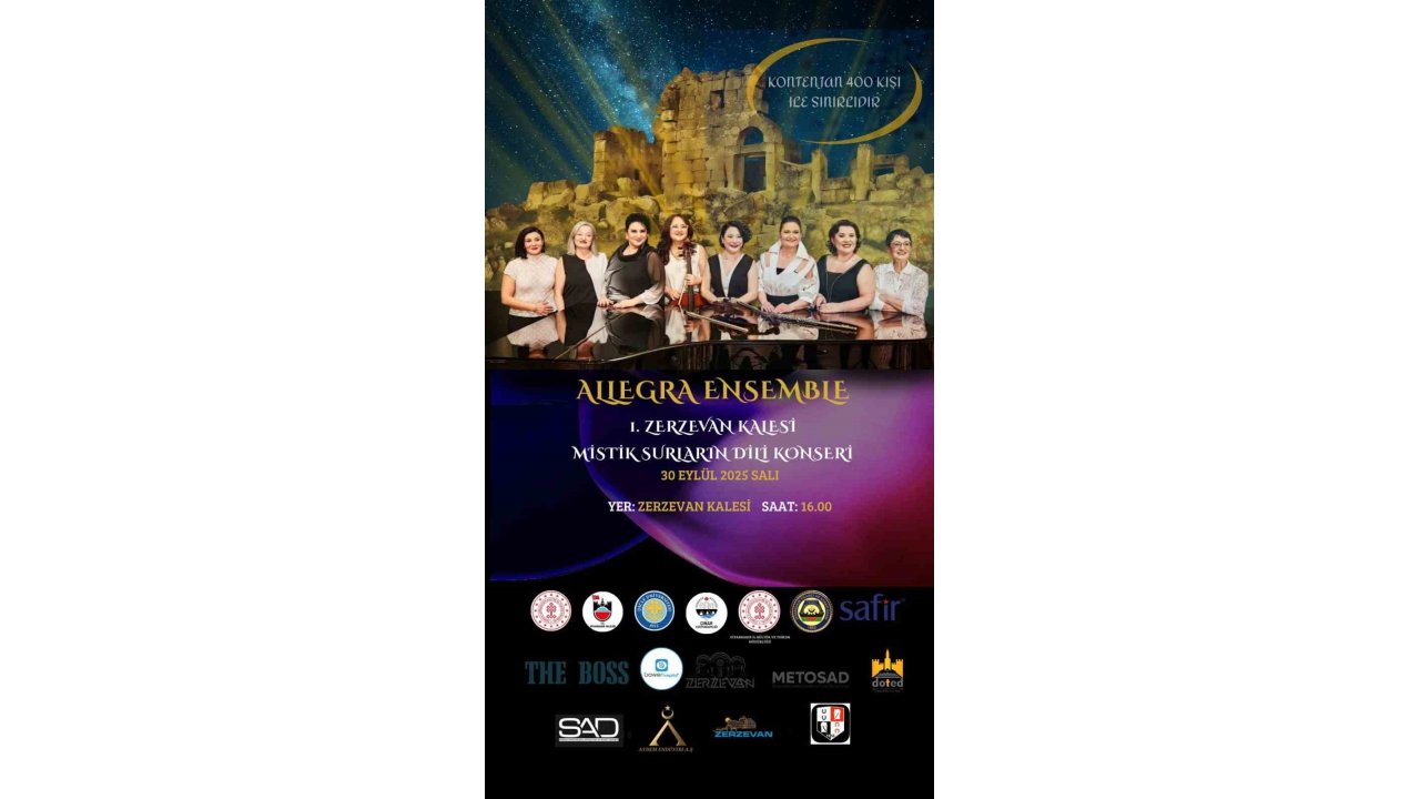 Allegra Ensemble, Zerzevan Kalesinde Konser Verecek