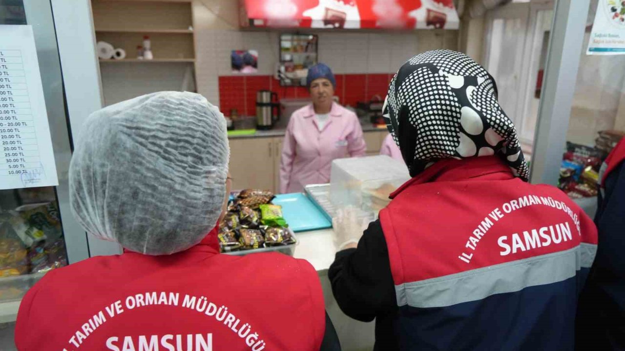 Samsun’da Okul Kantin Ve Yemekhaneleri Denetlendi