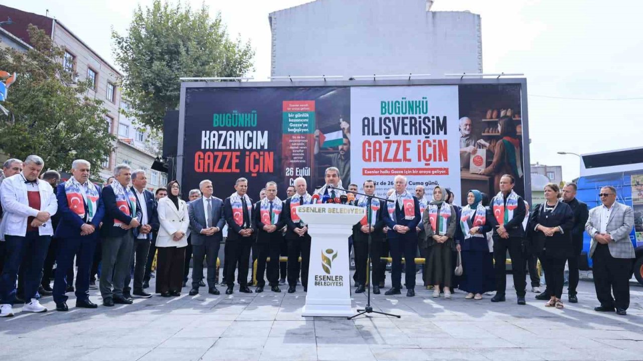 Esenlerli Esnaf Ve Vatandaşlardan Gazze Dayanışması