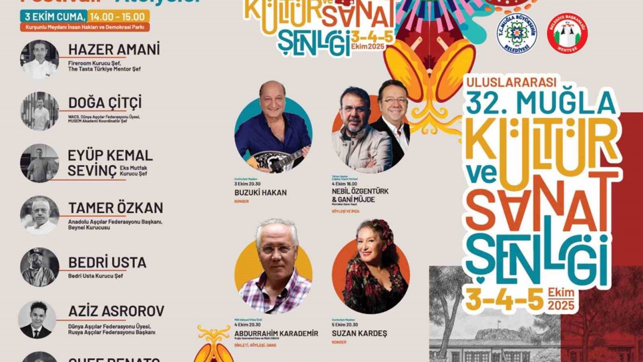 Uluslararası 32’nci Muğla Kültür Ve Sanat Şenliği Başlıyor