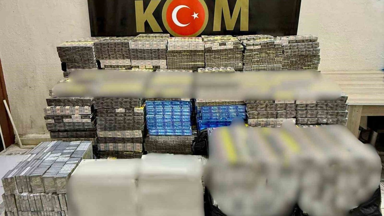 Mardin’de 15 Bin Paket Kaçak Sigara Ele Geçirildi