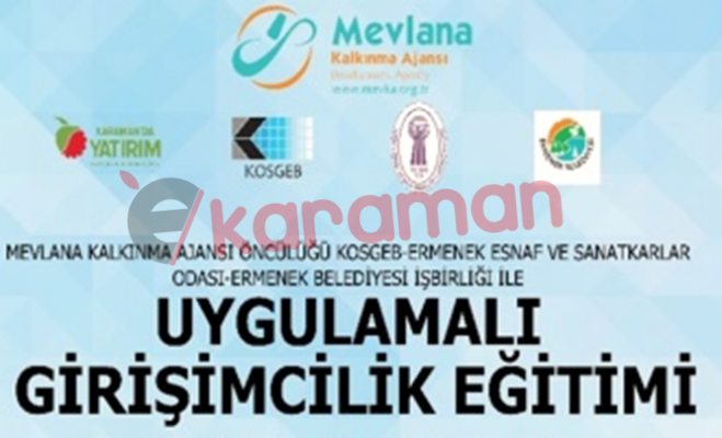 MEVKA, KARAMAN’DA GİRİŞİMCİLİK EĞİTİMİ DÜZENLEYECEK