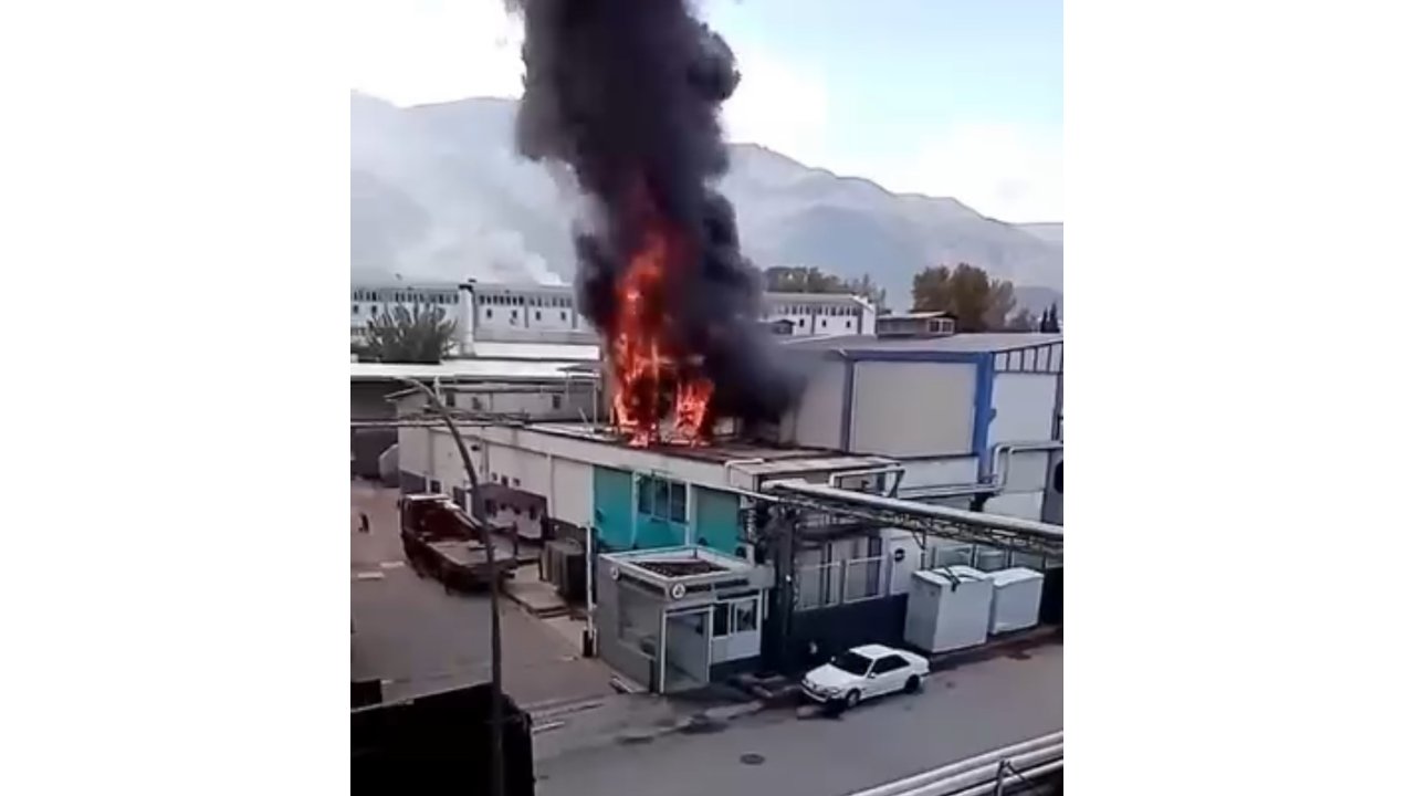 Bursa’da Korkutan Fabrika Yangını