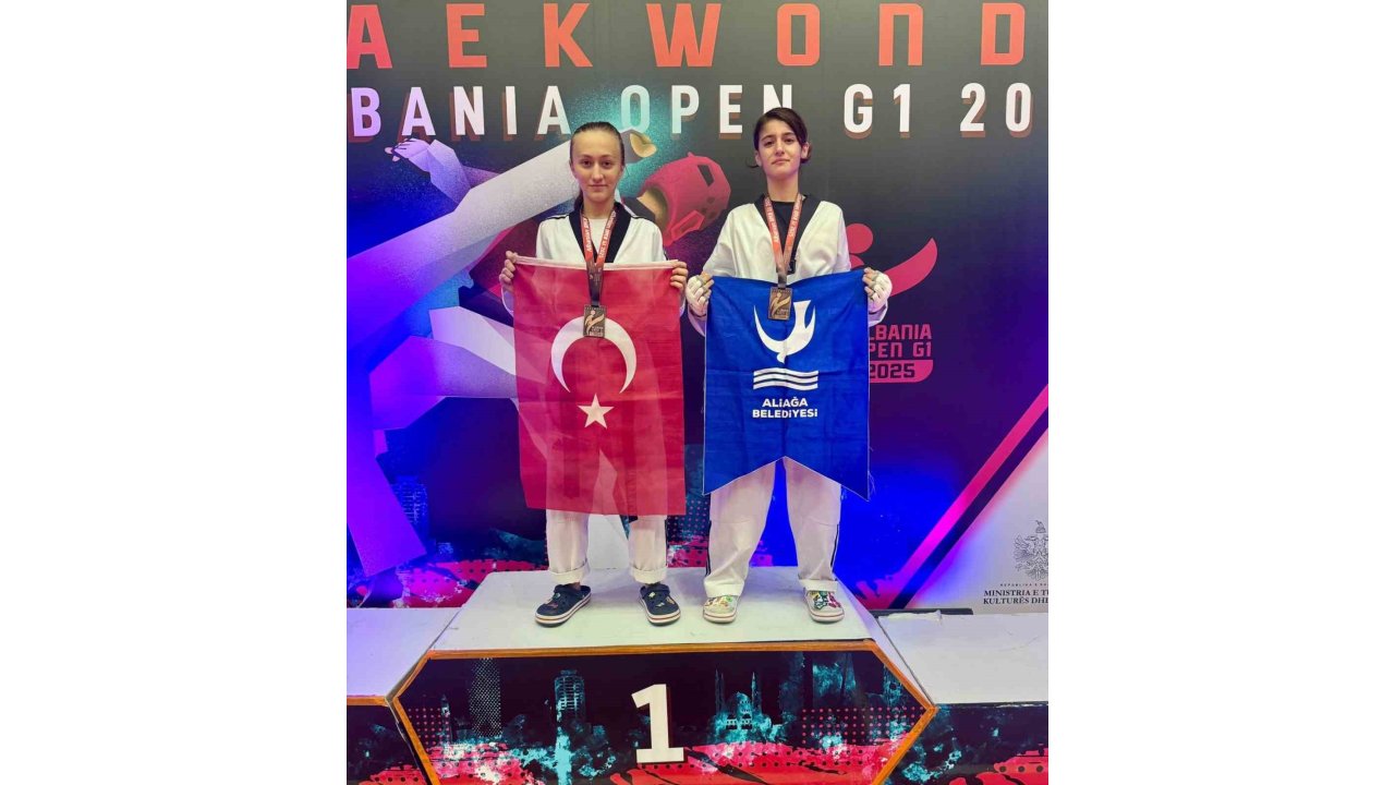 Aliağalı Taekwondoculardan İki Madalya