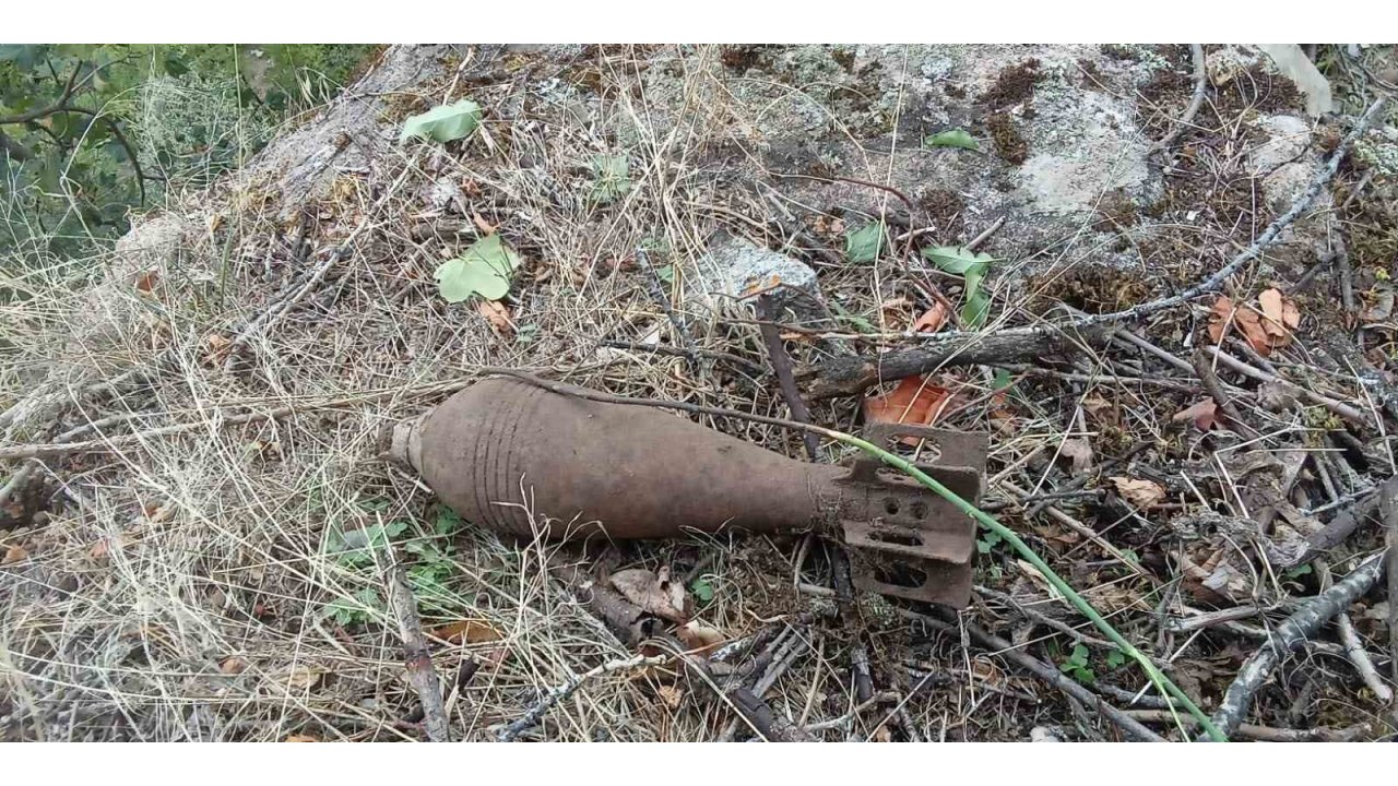 Gümüşhane’de 1. Dünya Savaşı’ndan Kalma Patlamamış Havan Mermisi Bulundu