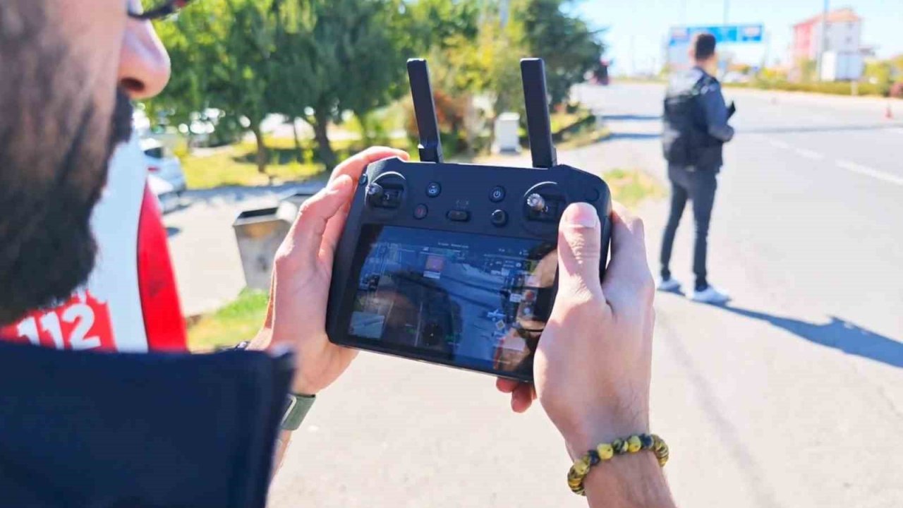 Aksaray’da Dron Destekli Kırmızı Işık Denetimi